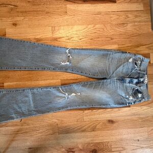 Light Wash Distressed Skinny Jeans - Women